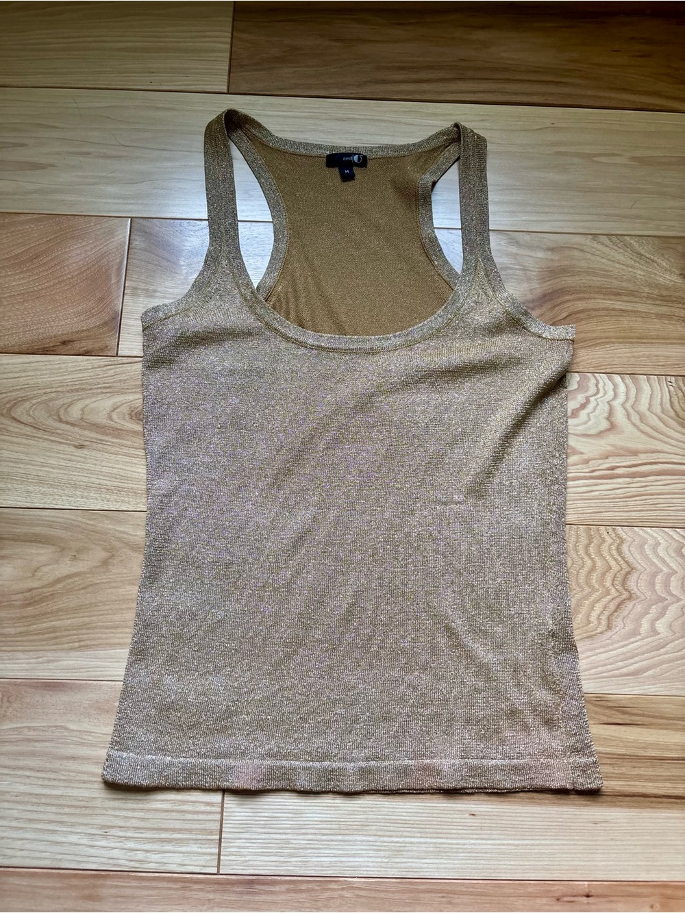 Women’s Gold Shimmer Racerback Tank Top